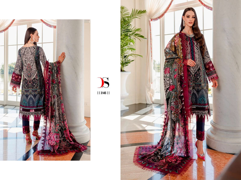 Deepsy Suits Firouds Queens Court Vol 4 Cotton Embroidery Designer Salwar Kameez