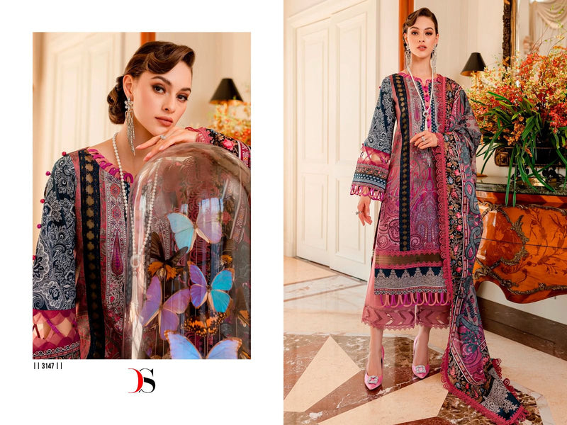 Deepsy Suits Firouds Queens Court Vol 4 Cotton Embroidery Designer Salwar Kameez