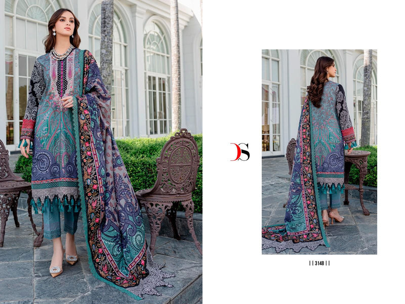 Deepsy Suits Firouds Queens Court Vol 4 Cotton Embroidery Designer Salwar Kameez