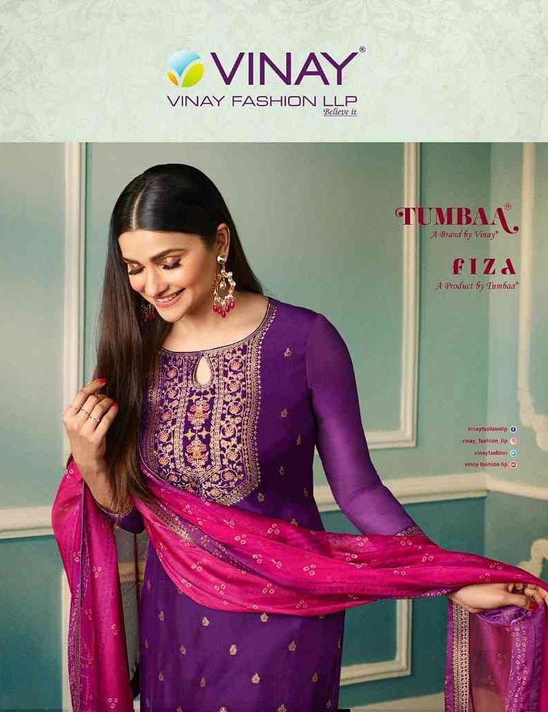 Vinay Fashion Tumbaa Fiza Organza Jacquard Designer Ready Made Suits
