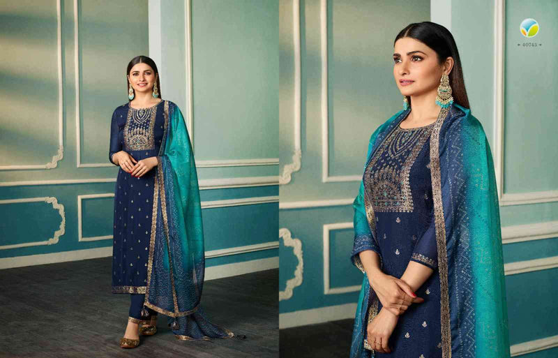 Vinay Fashion Tumbaa Fiza Organza Jacquard Designer Ready Made Suits
