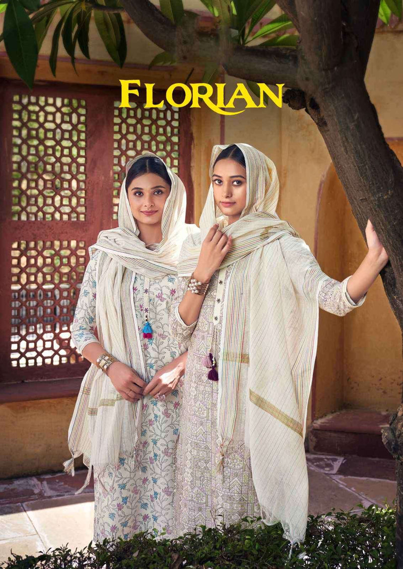 Vitara Fashion Florian Cotton Foil Printed Kurti With Pant