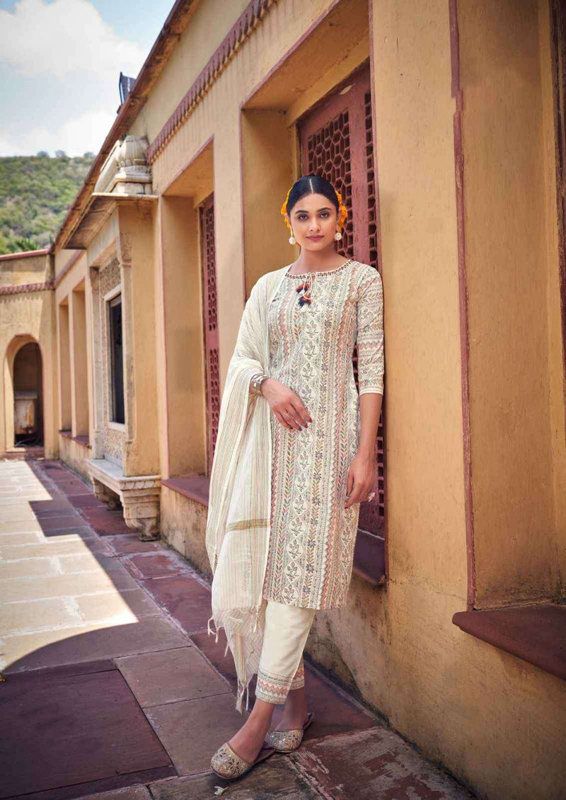 Vitara Fashion Florian Cotton Foil Printed Kurti With Pant