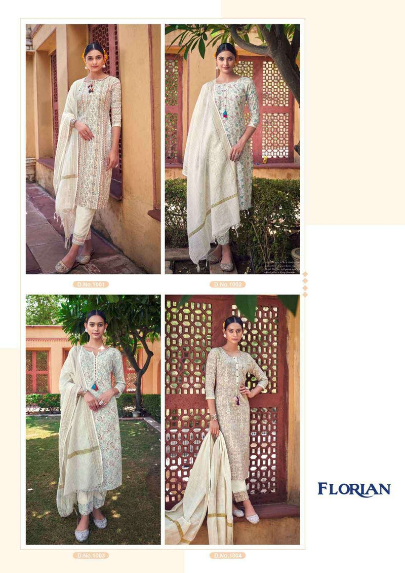 Vitara Fashion Florian Cotton Foil Printed Kurti With Pant