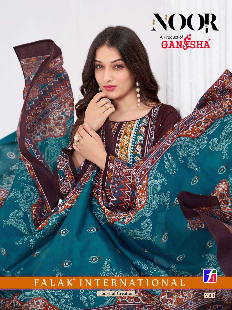 Falak International Noor Vol 1 Pure Cotton Digital Printed Salwar Suit