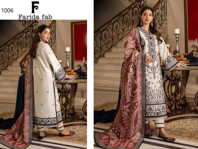 Farida Fab Gulmohar  Cotton Digital Prints With Exclusive Design Salwar Kameez