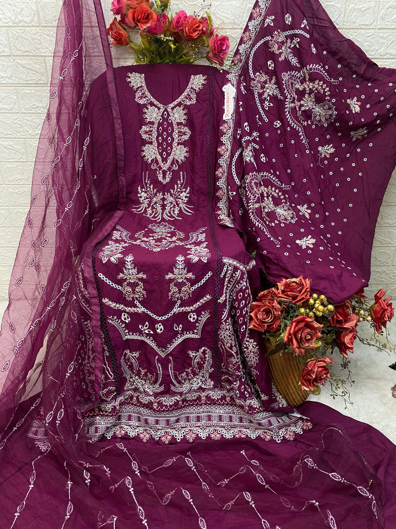 Fepic Rosemeen C 1372 Heavy Rayon Embroidered Wedding Wear Pakistani Salwar Suit