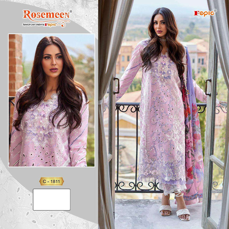 Fepic Rosemeen C 1811  Cotton Embroidered Digital Print Salwar Suit