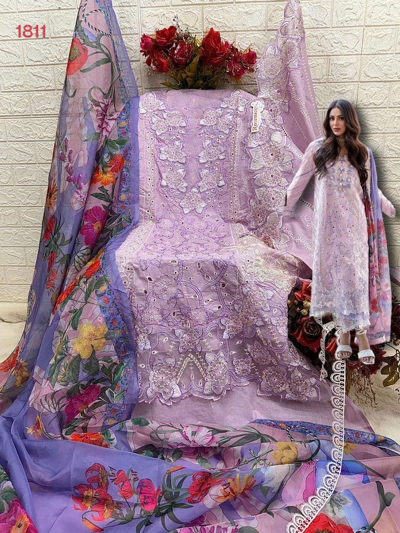 Fepic Rosemeen C 1811  Cotton Embroidered Digital Print Salwar Suit