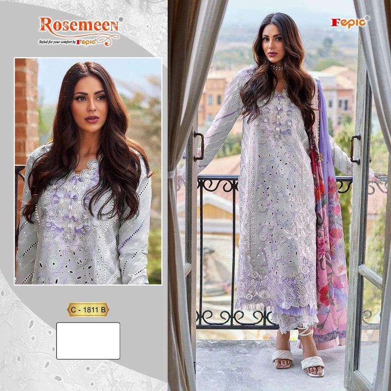 Fepic Rosemeen C 1811  Cotton Embroidered Digital Print Salwar Suit
