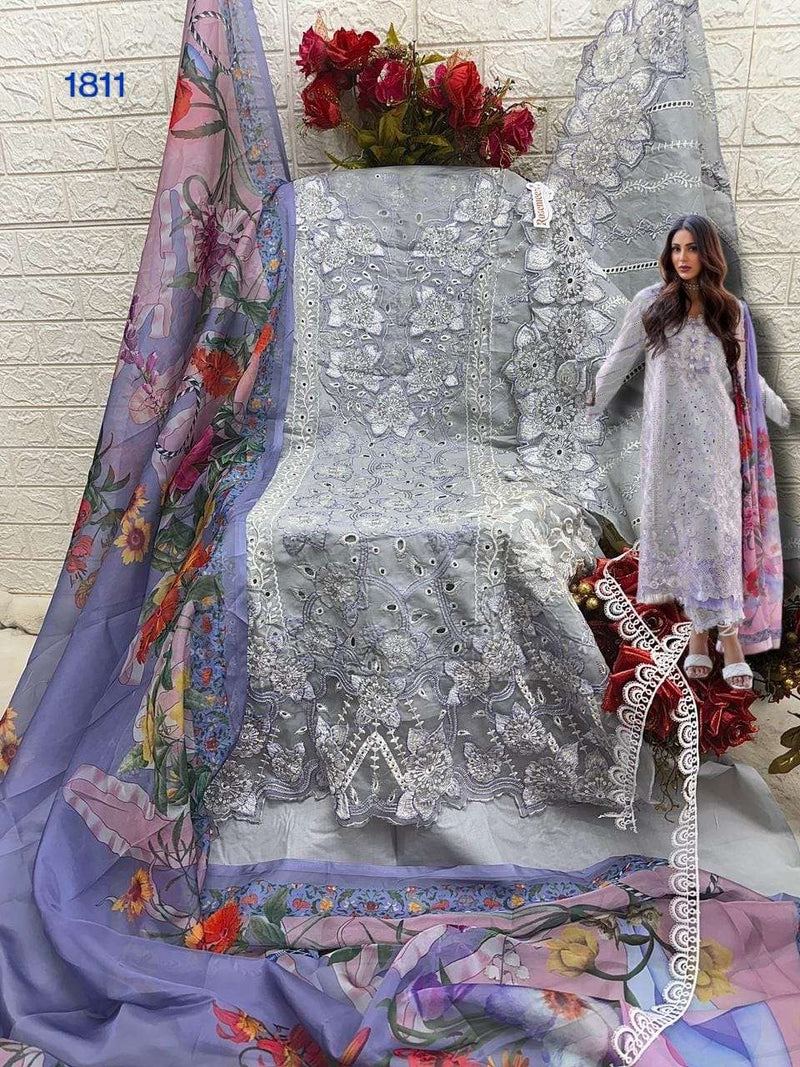 Fepic Rosemeen C 1811  Cotton Embroidered Digital Print Salwar Suit