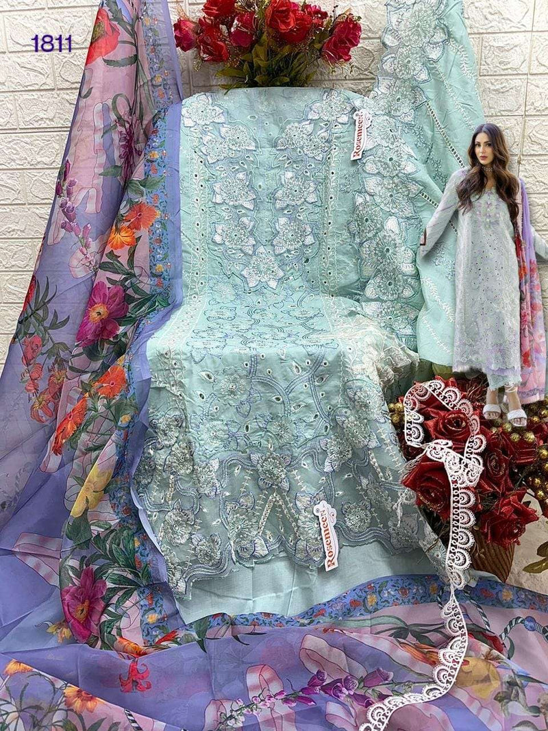 Fepic Rosemeen C 1811  Cotton Embroidered Digital Print Salwar Suit