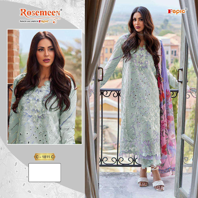 Fepic Rosemeen C 1811  Cotton Embroidered Digital Print Salwar Suit