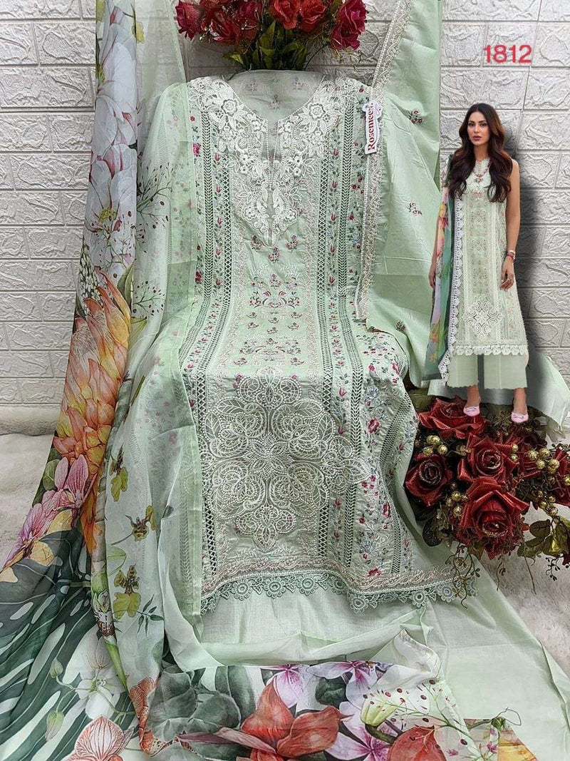 Fepic Rosemeen C 1812 Cotton Embroidered Digital Party Wear Salwar Suit