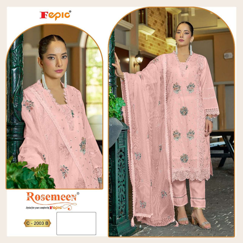 Fepic Rosemeen C 2003 Cambric Cotton Embroidered Salwar Kameez