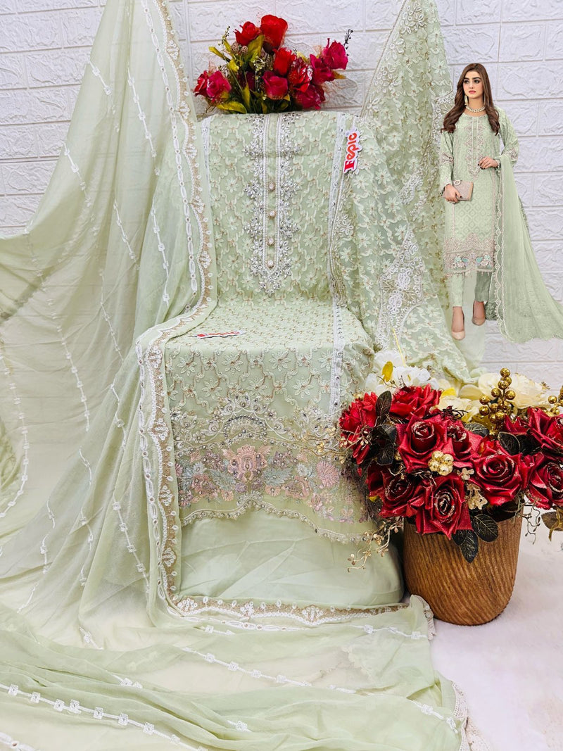Fepic Suit C 1361 Georgette Embroidered Handwork Designer Salwar Suit