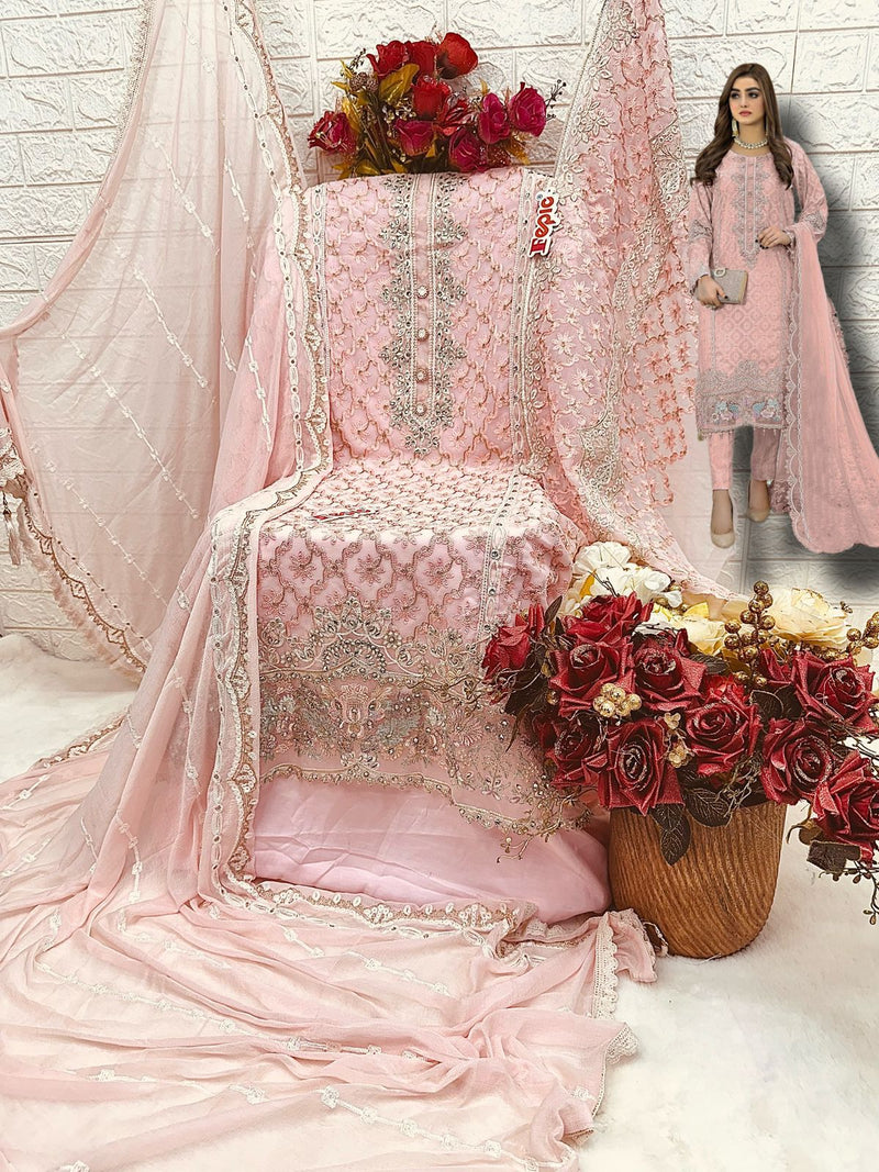 Fepic Suit C 1361 Georgette Embroidered Handwork Designer Salwar Suit