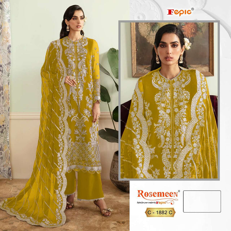 Fepic Suits C 1882 Georgette Embroidered Designer Wear Pakistani Suit