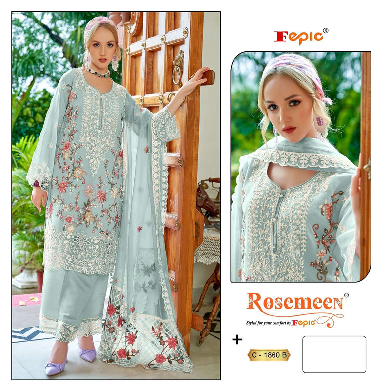 Fepic Rosemeen C 1860 Georgette Embroidered Pakistani Salwar Suit