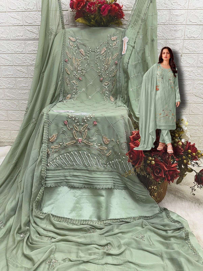 Fepic Suit C 1665 Georgette Embroidered Khatli Work Salwar Suit