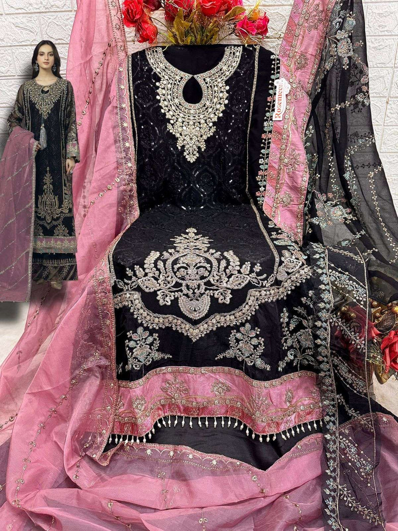 Fepic Suit Rosemeen C 1377 Georgette Embroidered Designer Pakistani Suit