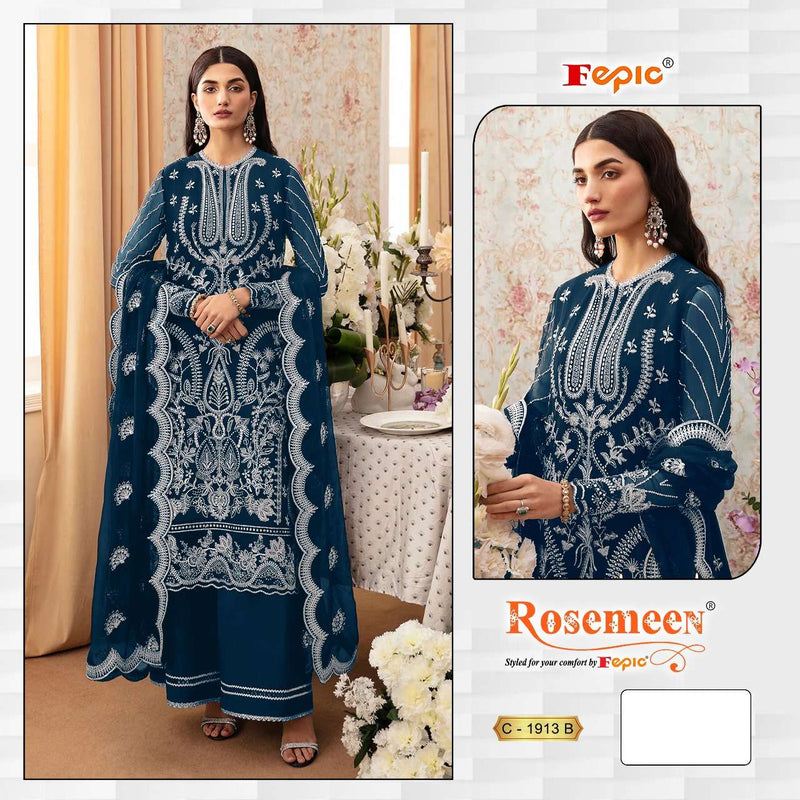 Fepic Suits C 1913 Fancy Georgette Embroidered Pakistani Salwar Suit