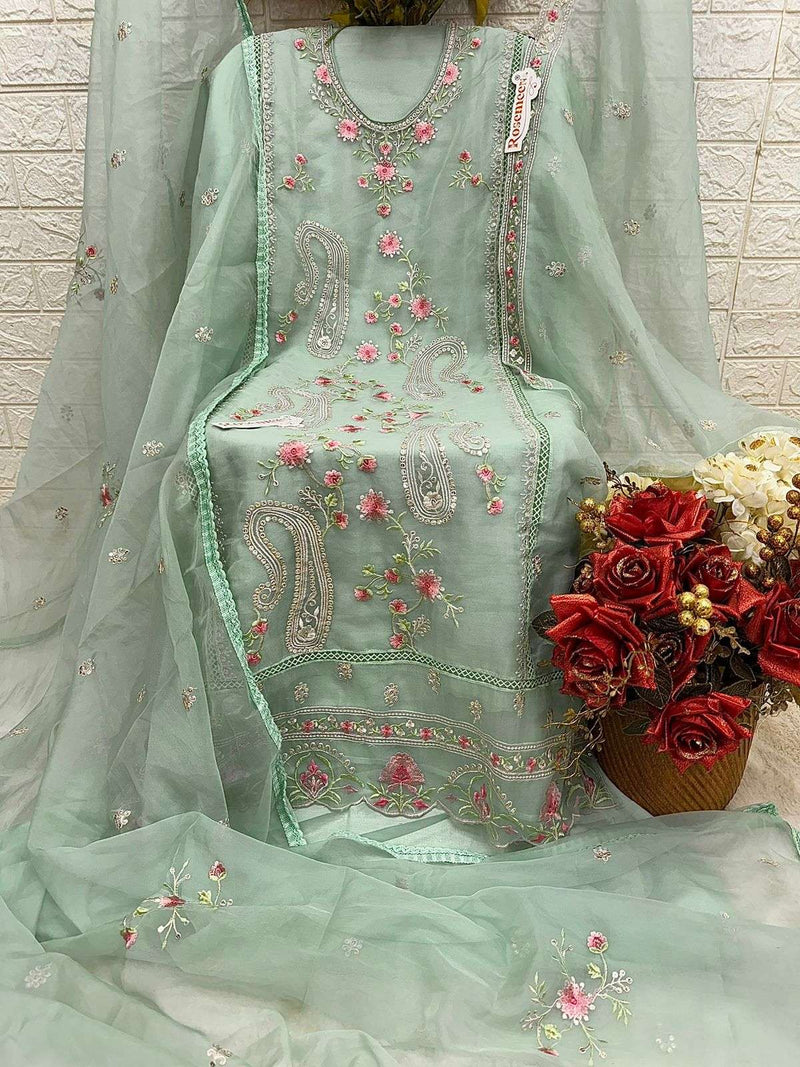 Fepic Suits iRaaday IR 21210 Organza Embroidered Pakistani Suit
