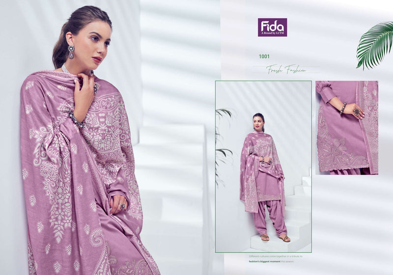 Fida Nyura Satin Cotton Solid With Premium Embroidery Designer Salwar Suit