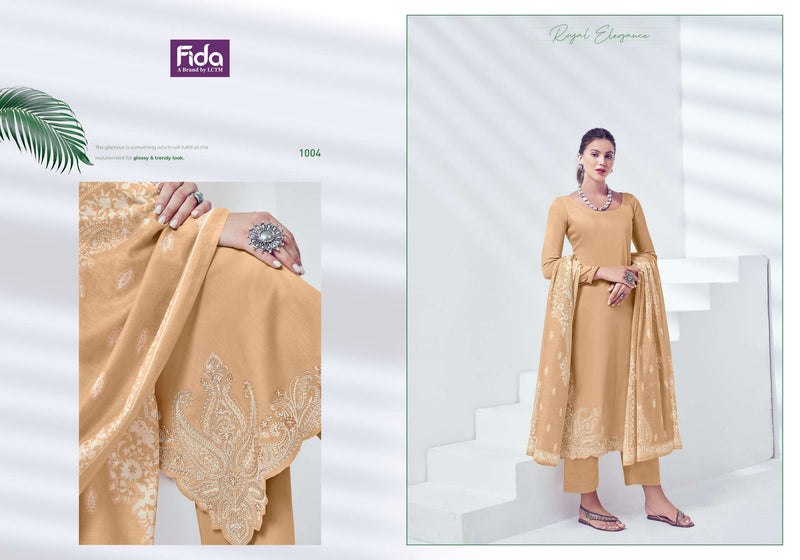 Fida Nyura Satin Cotton Solid With Premium Embroidery Designer Salwar Suit