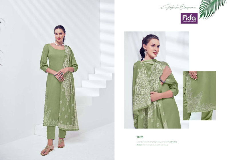 Fida Nyura Satin Cotton Solid With Premium Embroidery Designer Salwar Suit