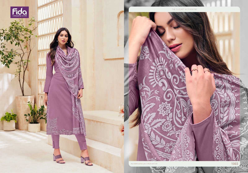 Fida Presents Avyana Satin Cotton With Heavy Embroidery Work Digital Printed Salwar Kameez
