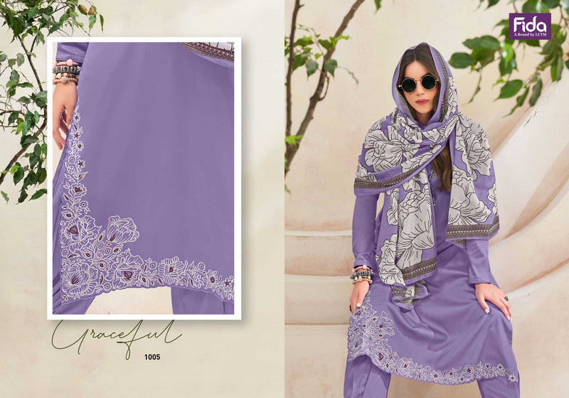 Fida Presents Keeva Digtal Printed And Heavy Embroidery Party Wear Pakistani Salwar Kameez