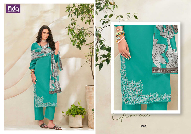 Fida Presents Keeva Digtal Printed And Heavy Embroidery Party Wear Pakistani Salwar Kameez