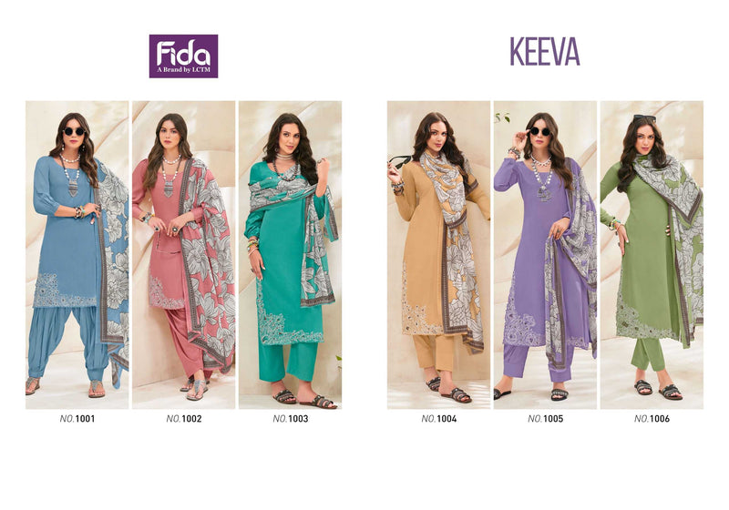 Fida Presents Keeva Digtal Printed And Heavy Embroidery Party Wear Pakistani Salwar Kameez