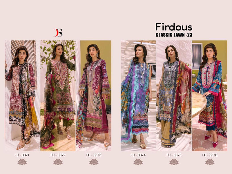 Deepsy Suits Firdous Classic Lawn 23 Cotton Print Embroidery Work Salwar Kameez