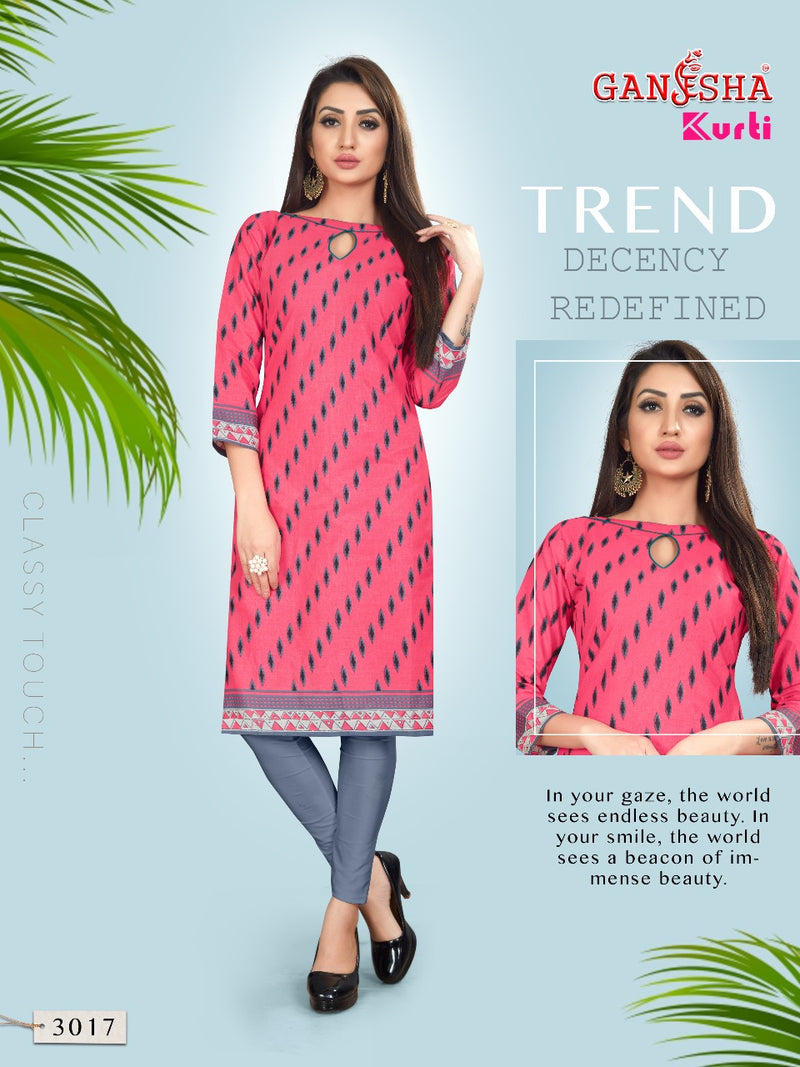 Falak International Ganesh Kurti Vol 3 Cotton Printed Daily Wear Kurti