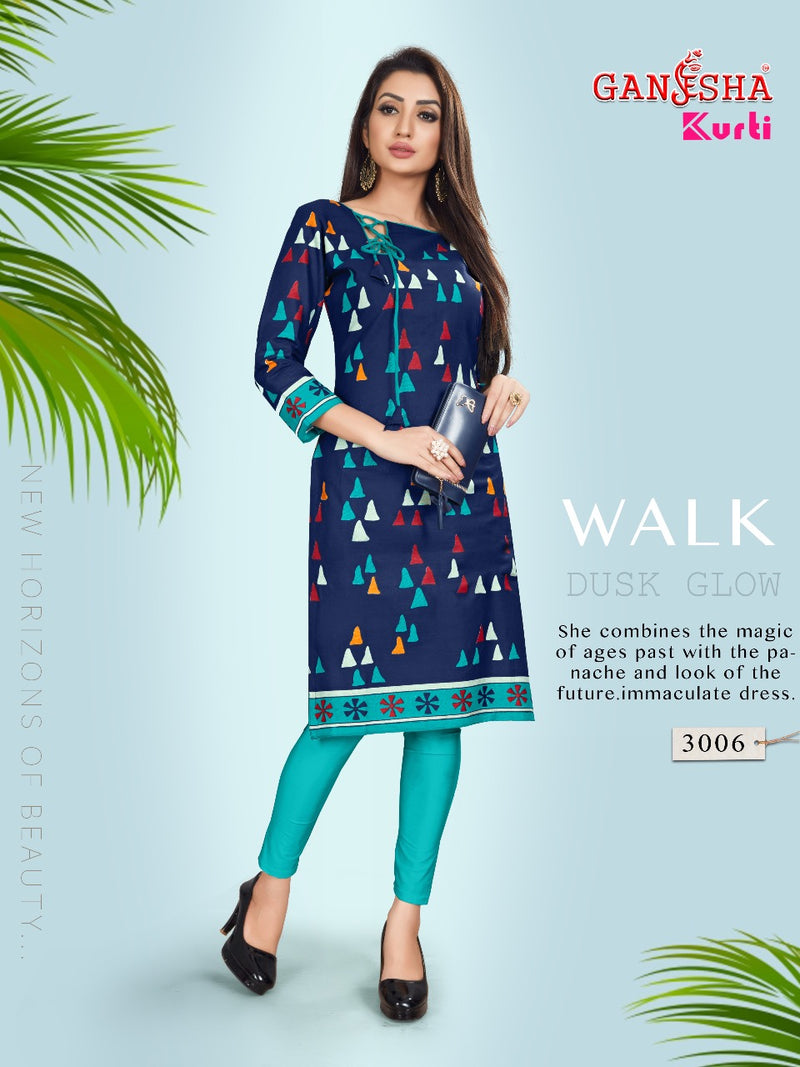 Falak International Ganesh Kurti Vol 3 Cotton Printed Daily Wear Kurti