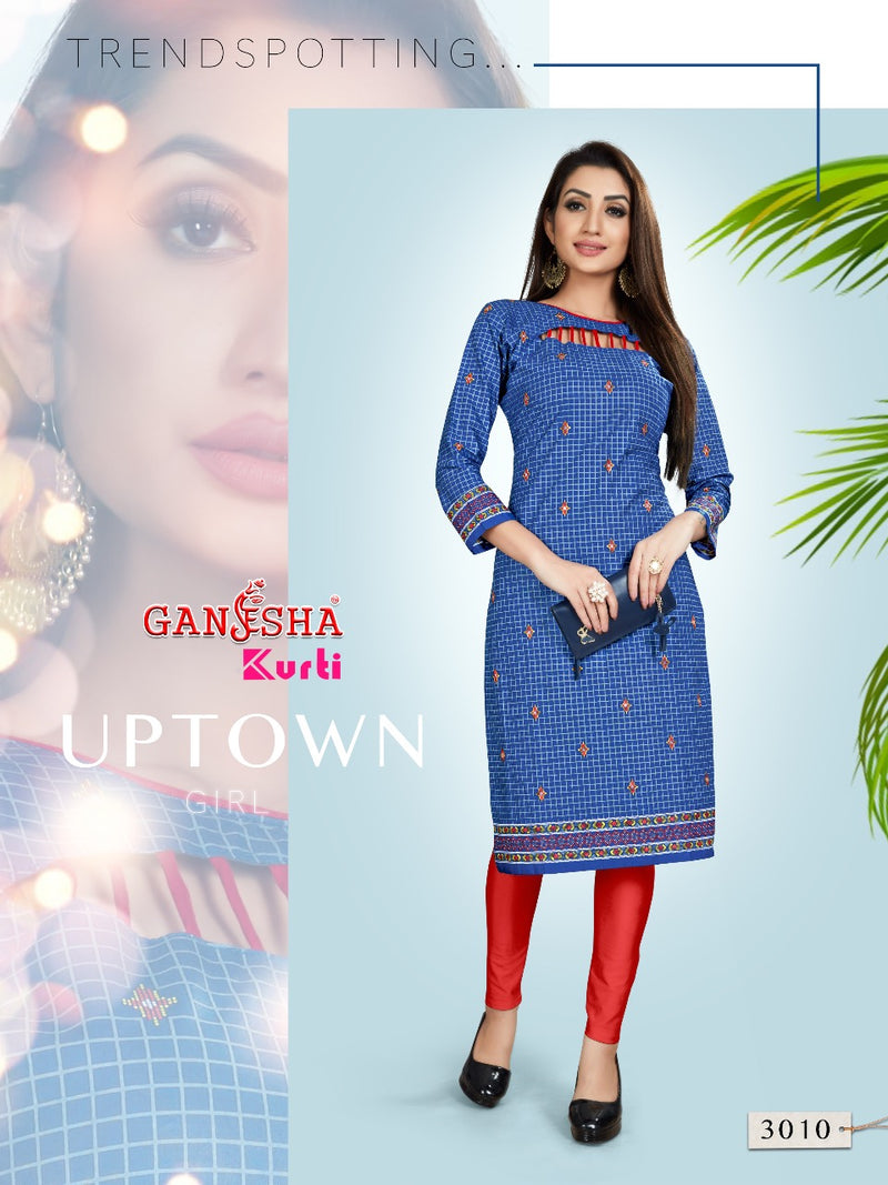 Falak International Ganesh Kurti Vol 3 Cotton Printed Daily Wear Kurti