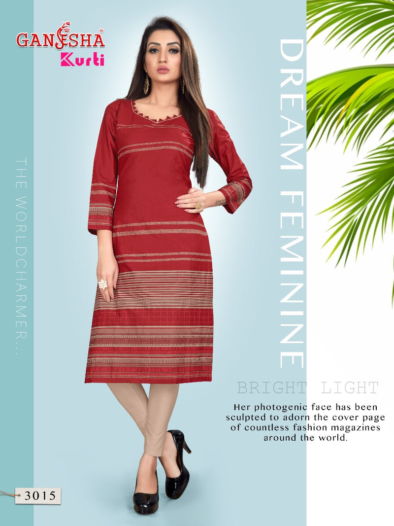 Falak International Ganesh Kurti Vol 3 Cotton Printed Daily Wear Kurti
