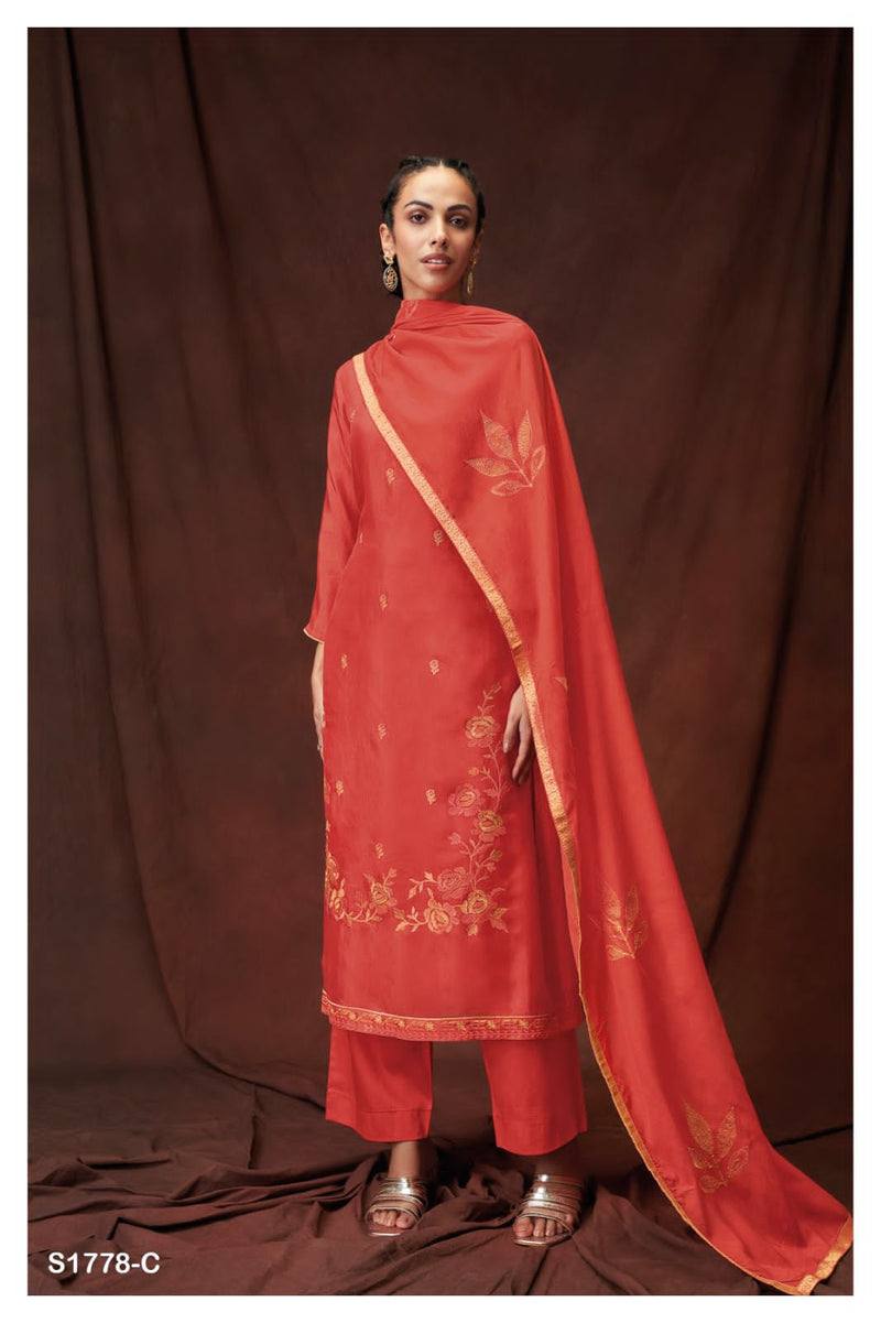 Ganga Kateri 1778 Silk With Embroidery Designer Fancy Traditional Wear