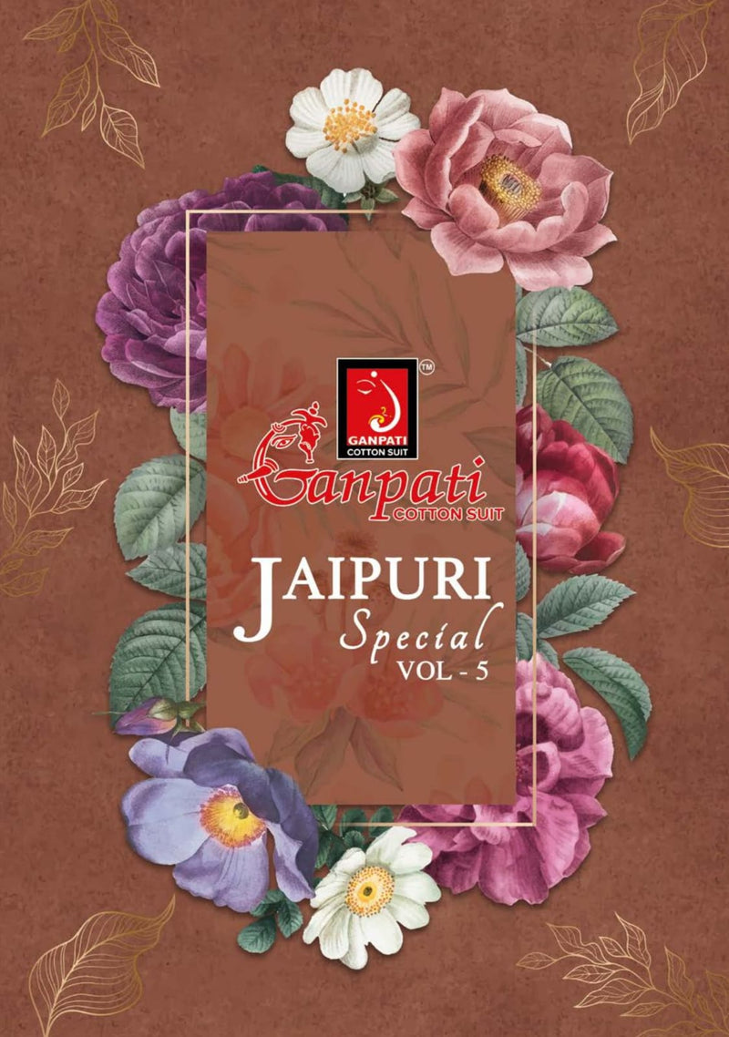Ganpati Jaipuri Special Vol 5 Cotton Printed Salwar Suits