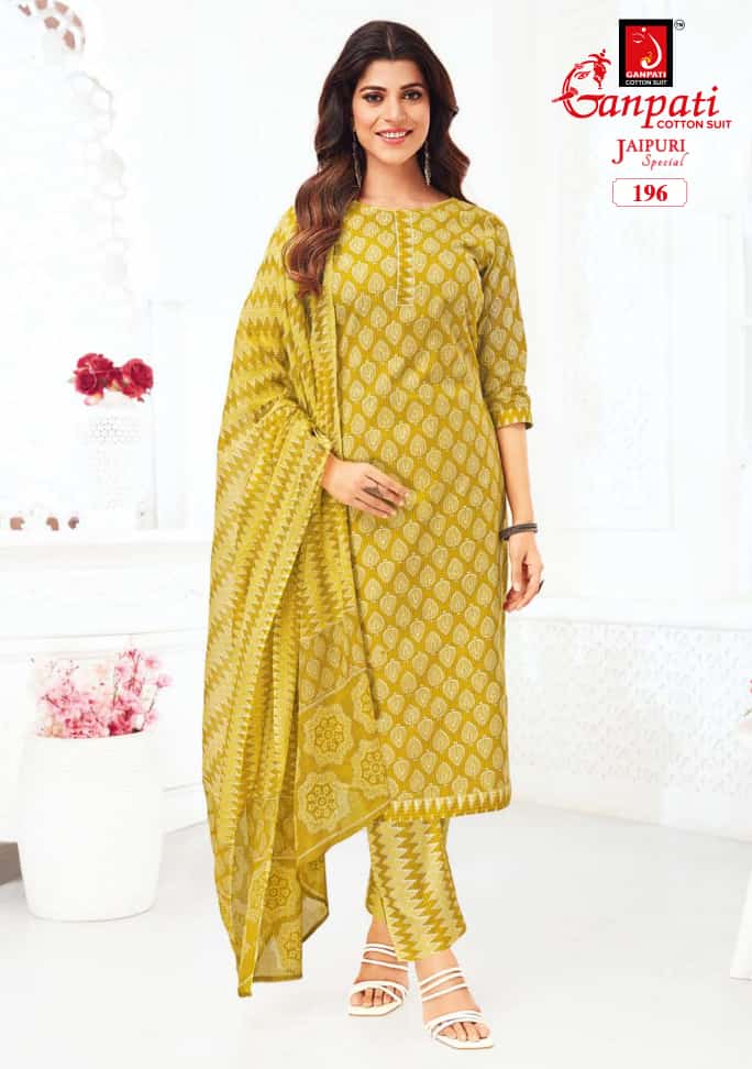 Ganpati Jaipuri Special Vol 7 Cotton Printed Regular Wear Salwar Suits