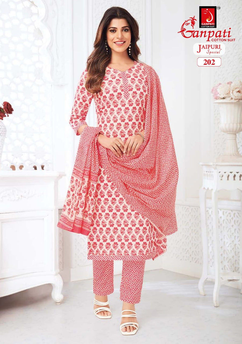 Ganpati Jaipuri Special Vol 7 Cotton Printed Regular Wear Salwar Suits