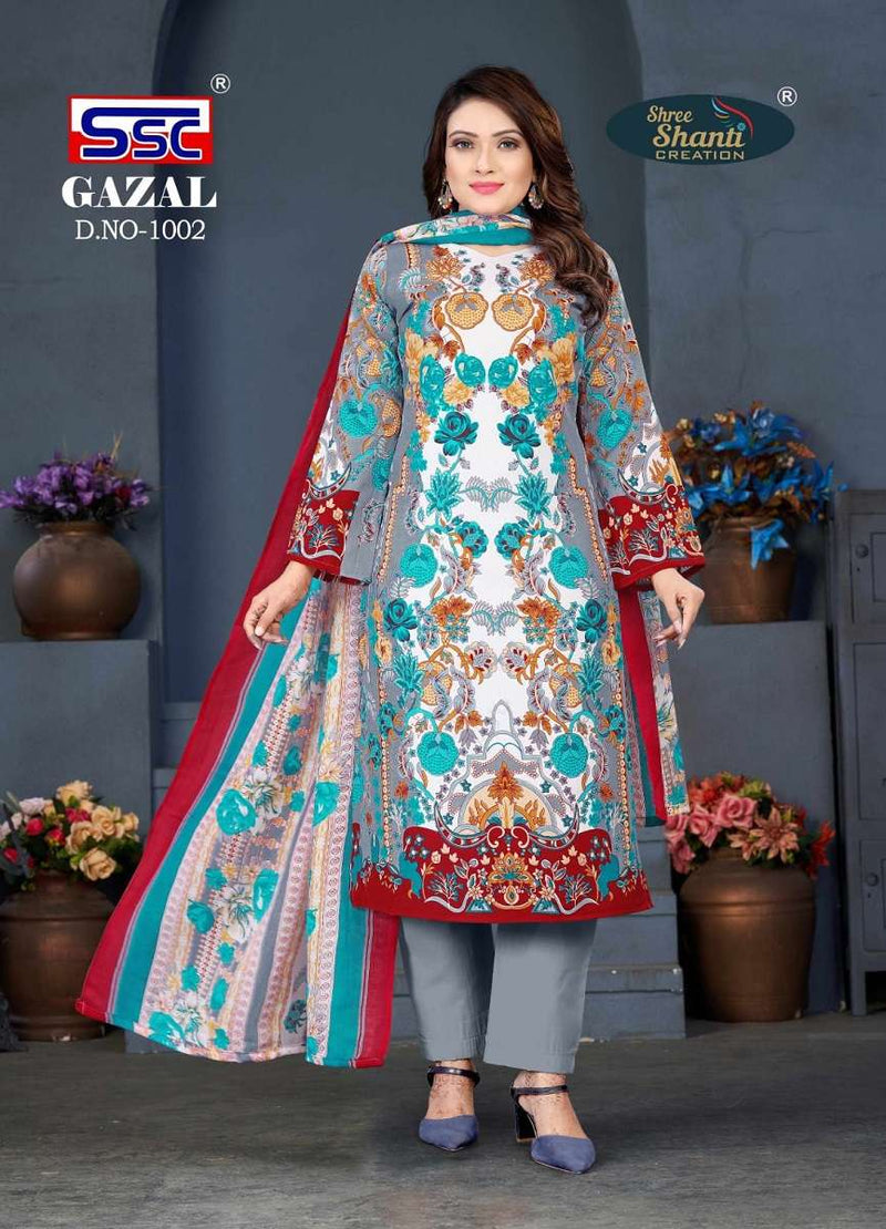 Ssc Creation Gazal Vol 1 Cotton Digital Style Print Salwar Suits Work Salwar Kameez