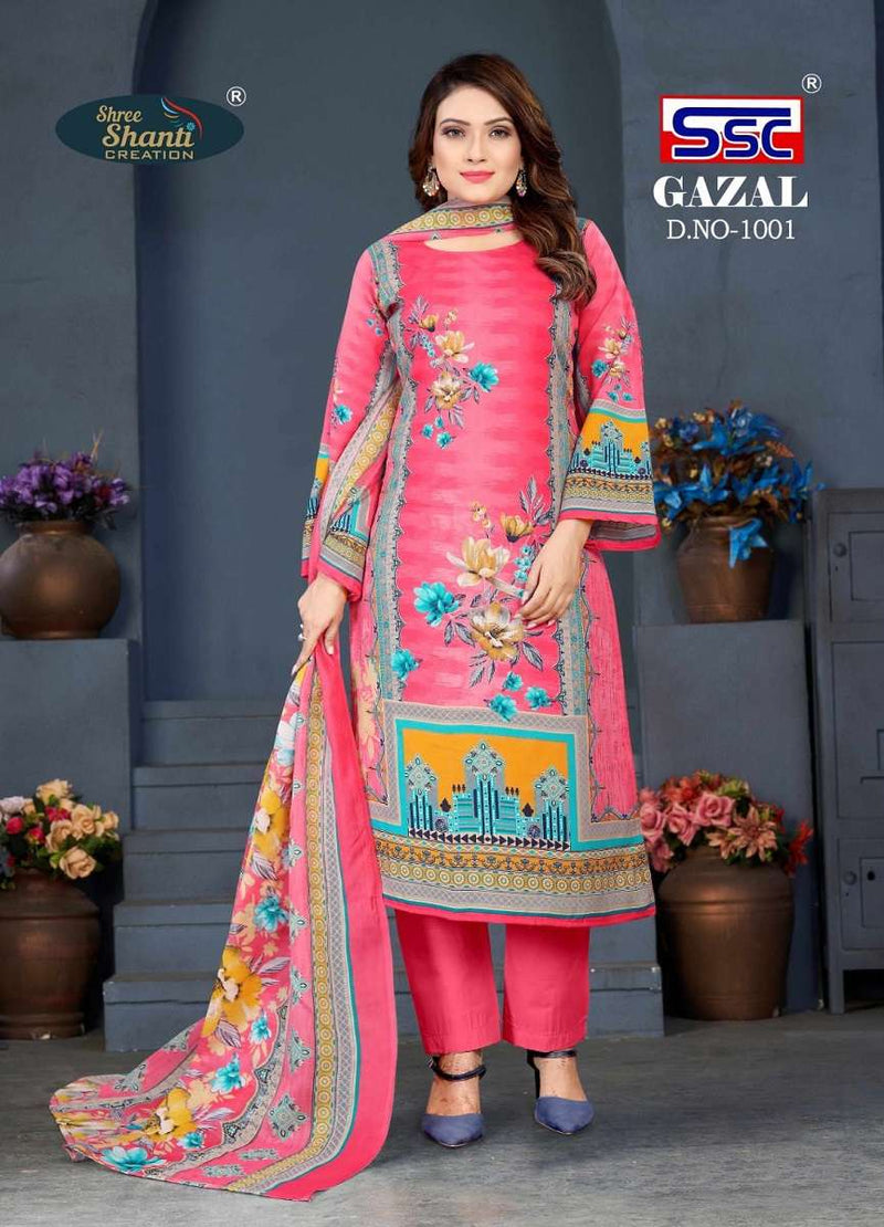 Ssc Creation Gazal Vol 1 Cotton Digital Style Print Salwar Suits Work Salwar Kameez