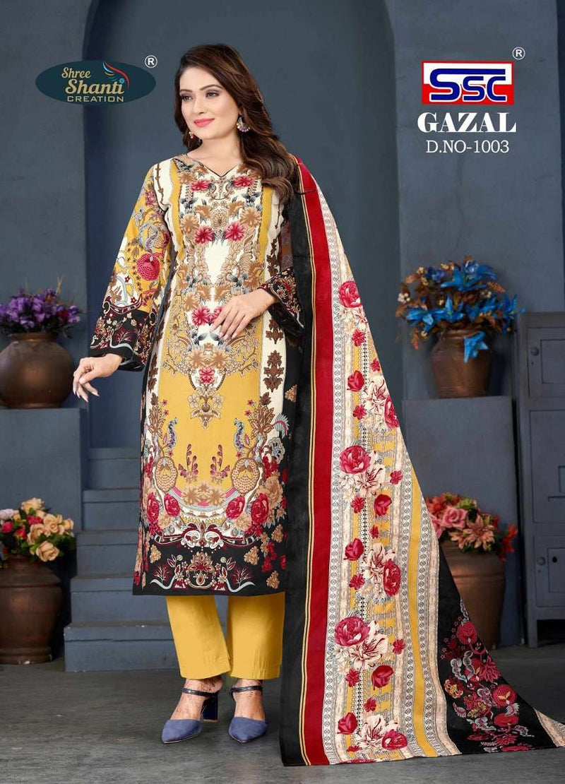 Ssc Creation Gazal Vol 1 Cotton Digital Style Print Salwar Suits Work Salwar Kameez