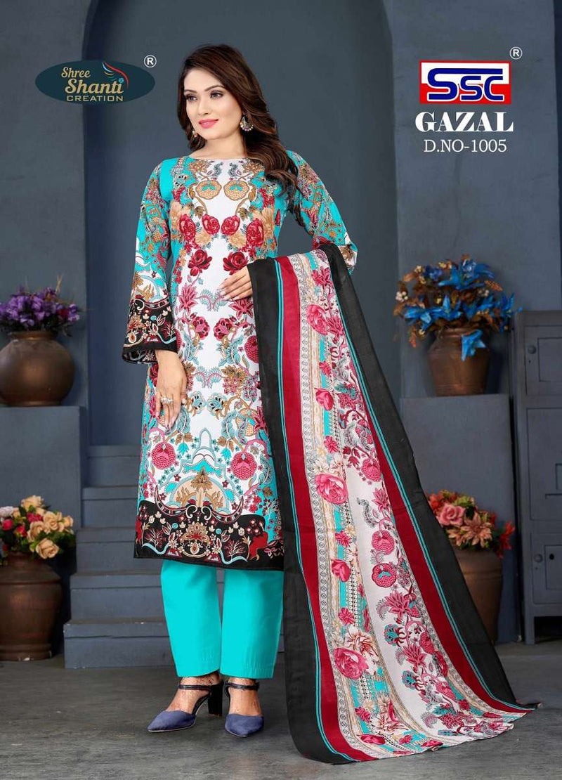 Ssc Creation Gazal Vol 1 Cotton Digital Style Print Salwar Suits Work Salwar Kameez