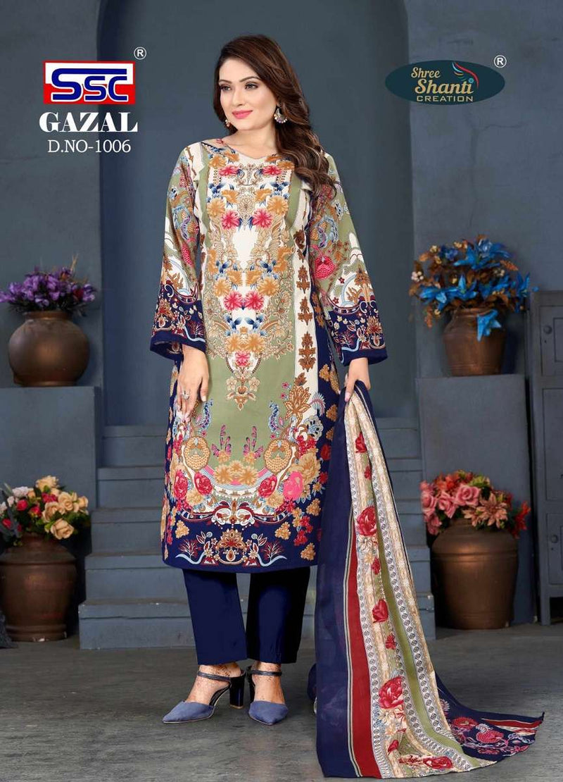 Ssc Creation Gazal Vol 1 Cotton Digital Style Print Salwar Suits Work Salwar Kameez