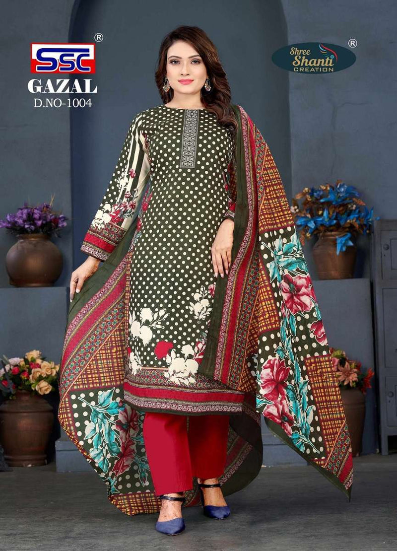 Ssc Creation Gazal Vol 1 Cotton Digital Style Print Salwar Suits Work Salwar Kameez