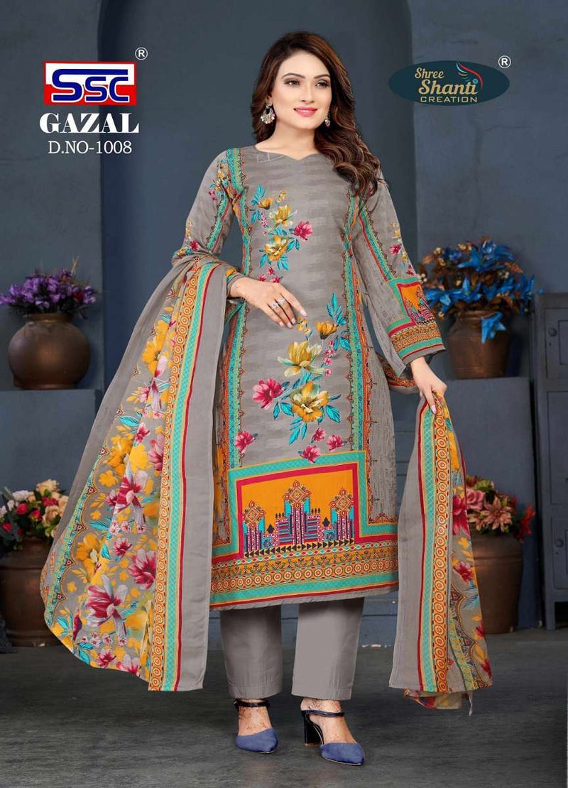 Ssc Creation Gazal Vol 1 Cotton Digital Style Print Salwar Suits Work Salwar Kameez